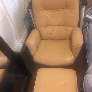 Leather recliner single sofá